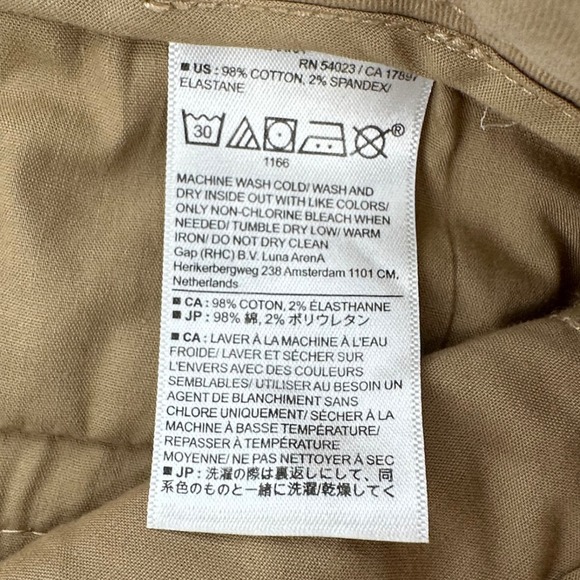 Banana Republic Womens Size 0 Authentic Chino Tan Brown Shorts Preppy Heritage - Picture 2 of 7